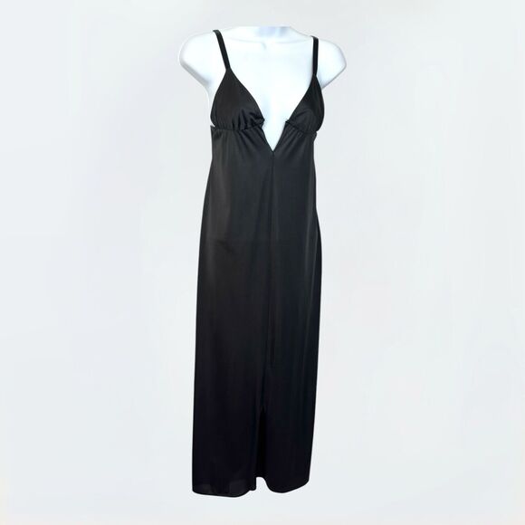Vintage Glydons Maxi Slip Dress Womens 32 USA Hollywood Babydoll Goth Witchy Y2K - Picture 1 of 16